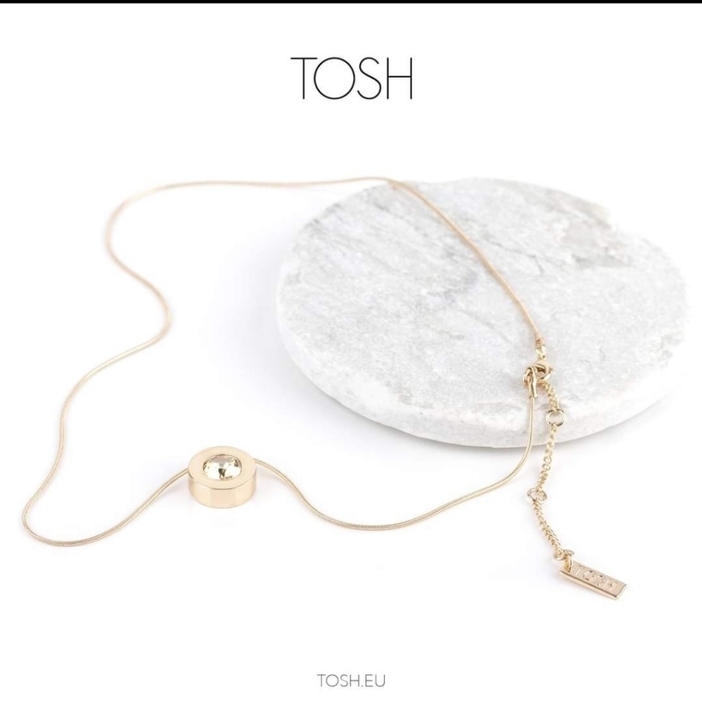 Tosh gold necklace with Swarovski Crystal